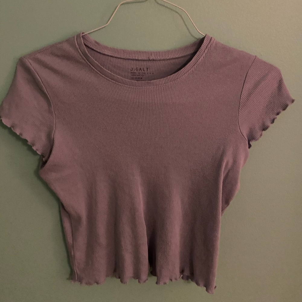 Brandy Melville John Galt Lettuce Edge Tee